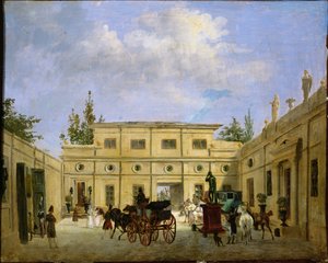 View of Cite Odiot by Jacques Francois Joseph Swebach